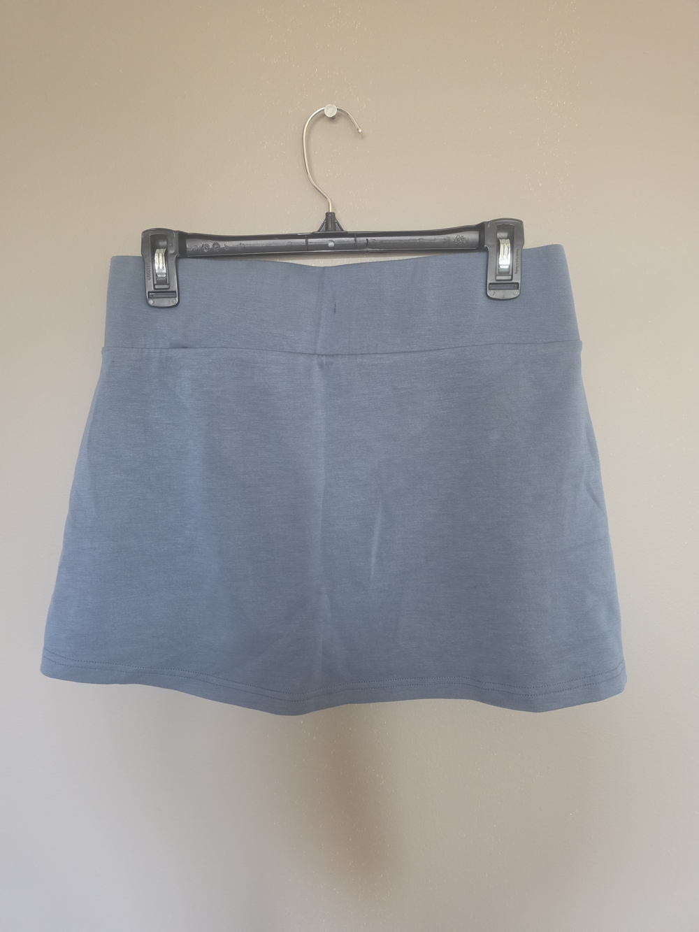 Surf Style- Slate Blue Stretch Mini Skirt